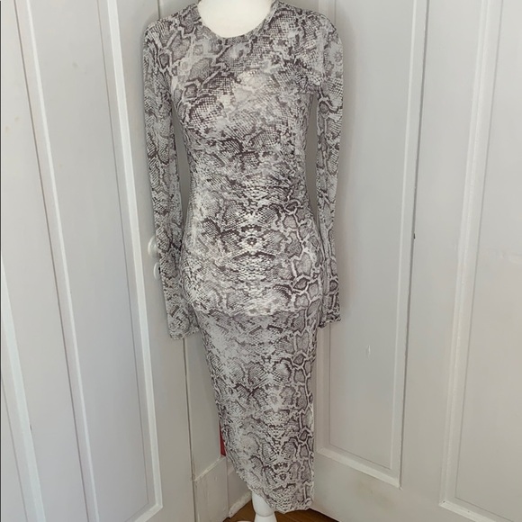 LEITH•SNAKE PRINT•DRESS - Picture 5 of 10